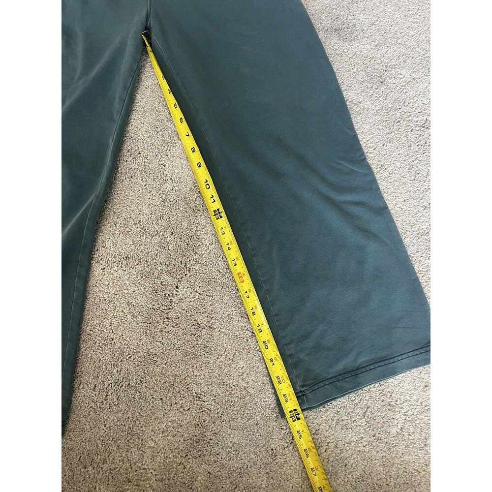 Prana Wide leg Pants Womens Medium Pull-On Loose Fit Elastic Waist Grey Blue - Picture 6 of 10